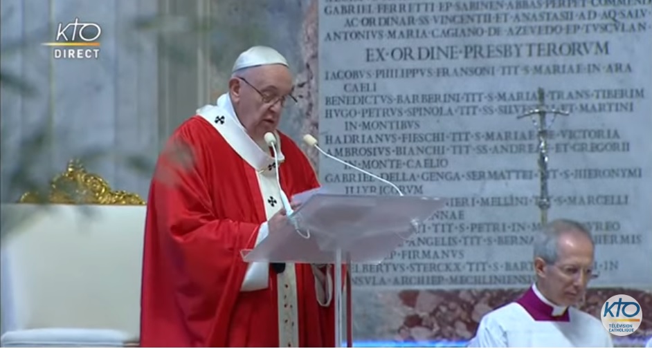 En ce dimanche des Rameaux 2020, voici l'homélie prononcée par le pape François depuis Rome.