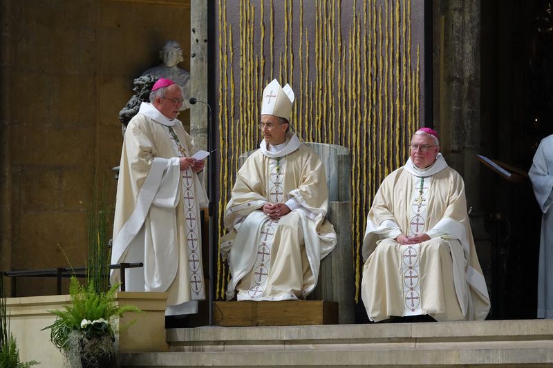 Retrouvez les moments forts de la messe d'action de grâce célébrée le dimanche 14 mai 2023 pour l'épiscopat de Mgr Jean-Pierre Vuillemin.